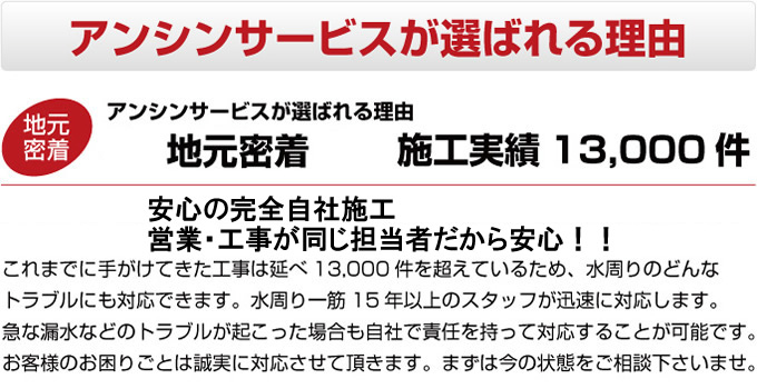 地域密着30年施工事例13,000件